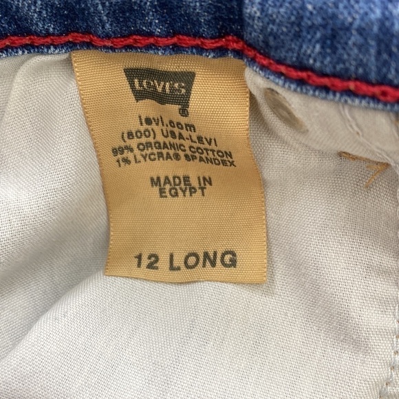 LEVI’S 550 Relaxed Bootcut Mid-Hi Rise Jeans 12 long Darker Wash Western Y2K - Picture 9 of 10